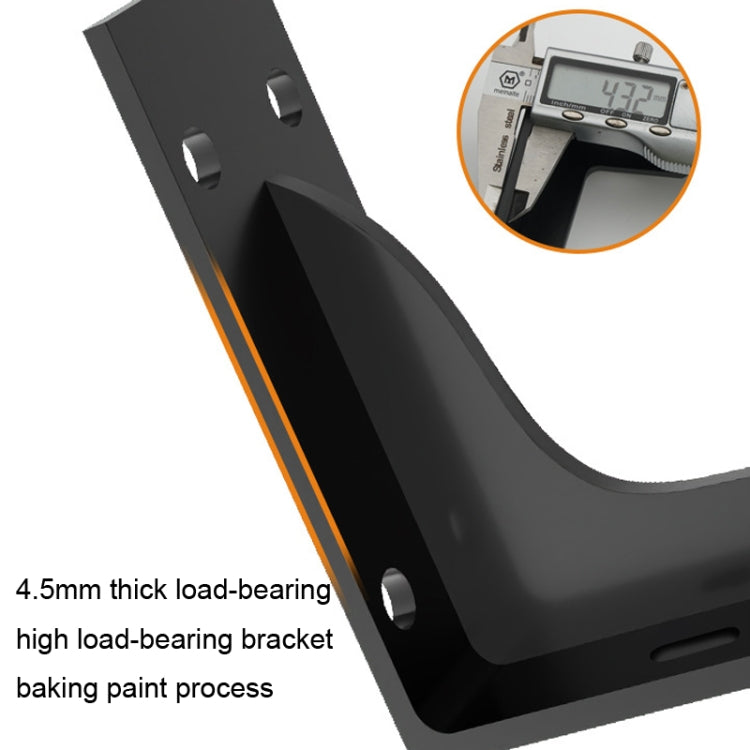 10 inch 25cm Triangle Support Frame Fixed Angle Iron(Black)