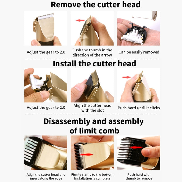 Puppy Shaver Pet Electric Shaver Cat Haircutter Set, Color: Yellow Standard