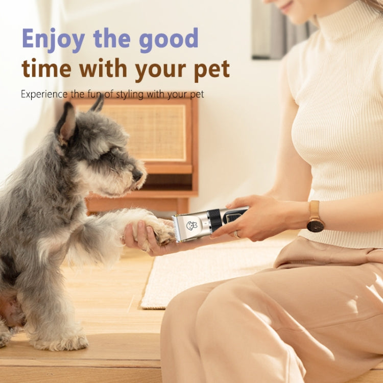 Puppy Shaver Pet Electric Shaver Cat Haircutter Set, Color: Yellow Standard