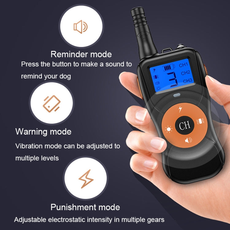 Smart Electronic Remote Control Dog Training Device Waterproof Pets Bark Stopper, Size: For-One-Dog(Orange)