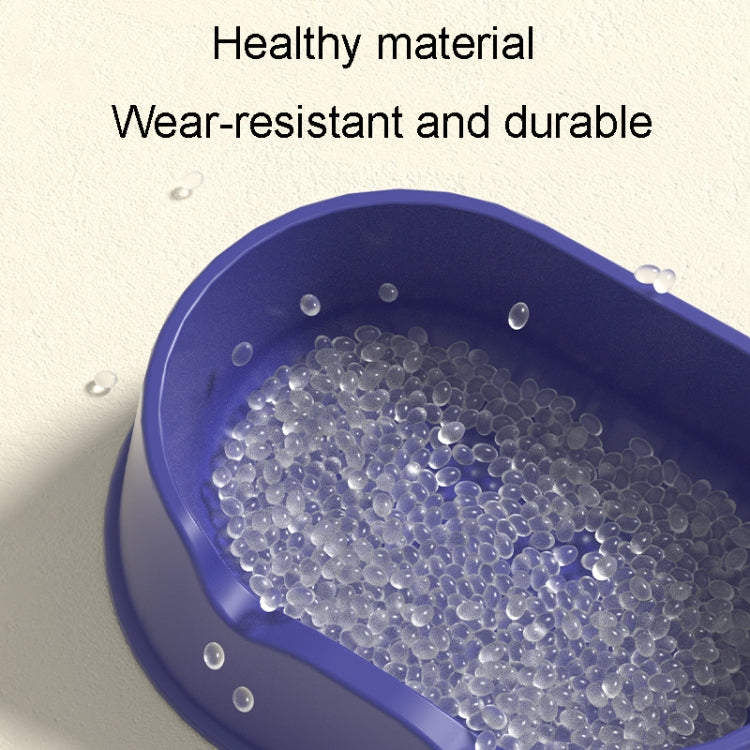 Open Litter Pan Large Capacity Plastic Pet Kennel, Model: Square Orange