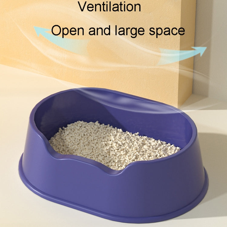 Open Litter Pan Large Capacity Plastic Pet Kennel, Model: Square Green