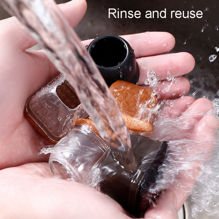 1 inch Medium 8pcs /Set Round Table And Chair Leg Covers For Tiles/Wooden Floors Furniture Protectors(Light Brown)