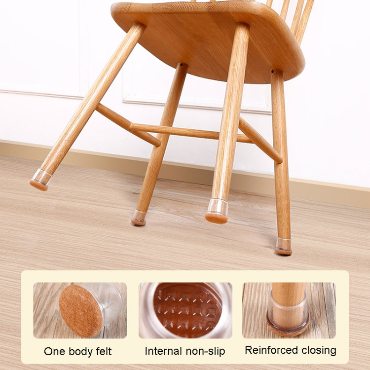 0.75 inch Small 8pcs /Set Round Table And Chair Leg Covers For Tiles/Wooden Floors Furniture Protectors(Light Brown)