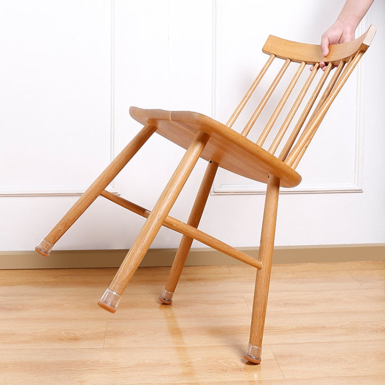 1 inch Medium 8pcs /Set Round Table And Chair Leg Covers For Tiles/Wooden Floors Furniture Protectors(Dark Brown)