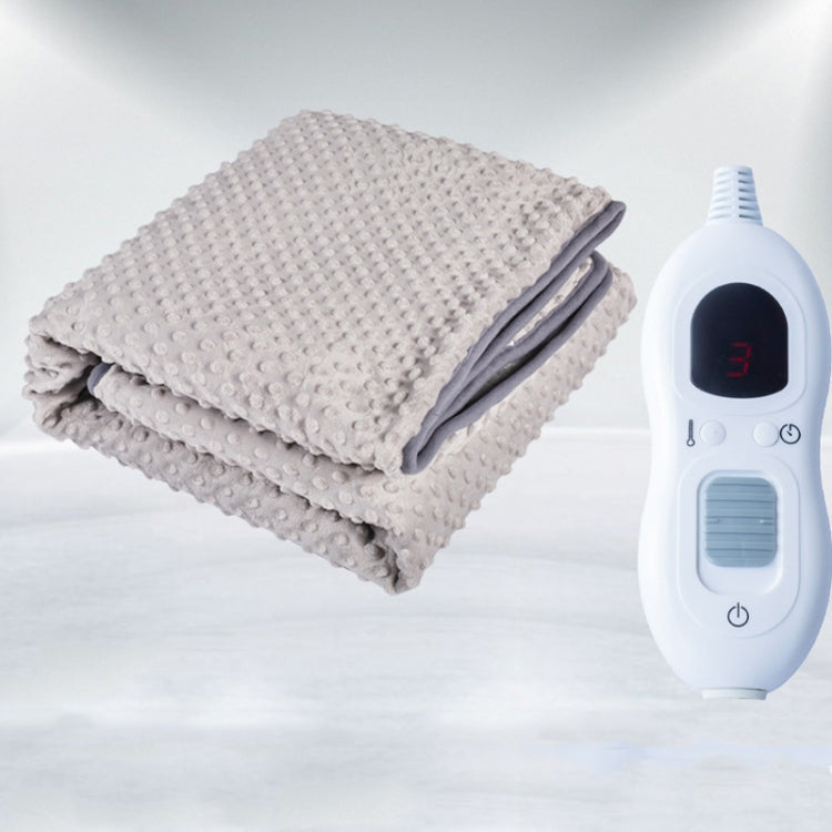1.3 x 1.6m 220V Electric Blanket Heated Mattress Shawl Winter Body Warmer EU Plug(Dot Velvet)