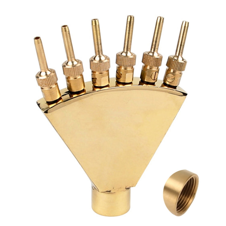 1 inch Copper Phoenix Tail Nozzle Water Landscape Fountain Equipment