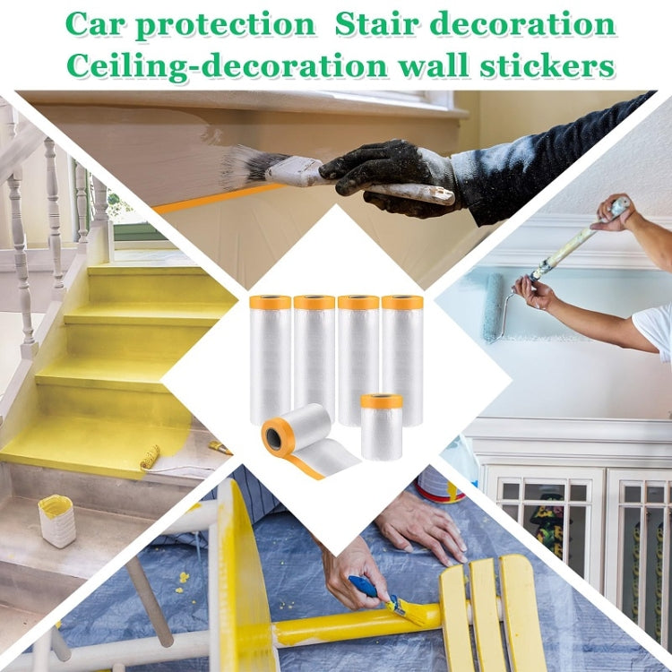 1.1m x 20m Furniture Wall Decoration Dustproof Masking Film Car Protective Film