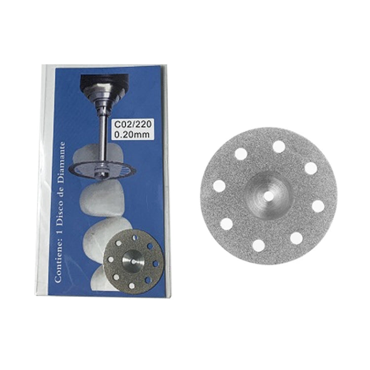 0.2mm Dental Lab Polishing Diamond Discs Dentist Rotary Cutting Tool C02/220