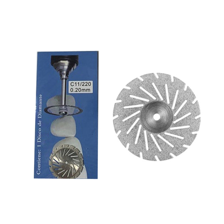 0.2mm Dental Lab Polishing Diamond Discs Dentist Rotary Cutting Tool C11/220