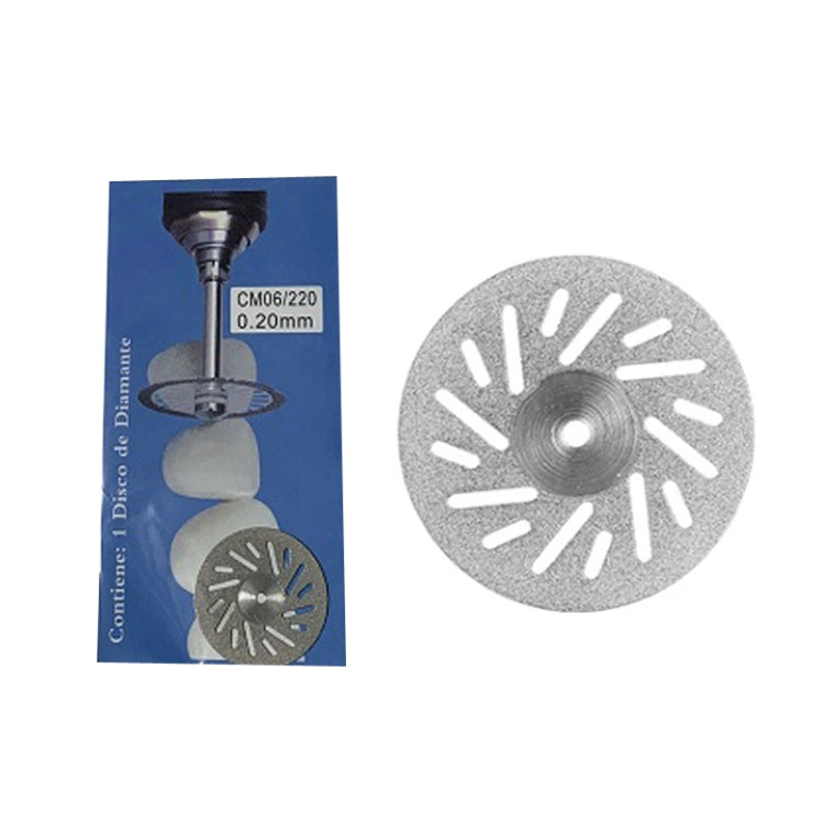 0.2mm Dental Lab Polishing Diamond Discs Dentist Rotary Cutting Tool CM06/220