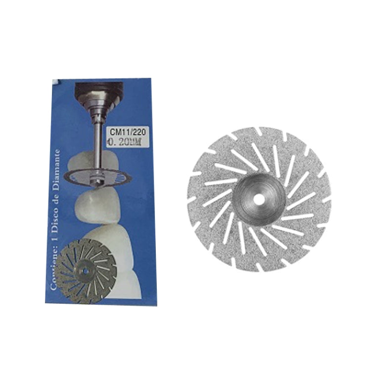 0.2mm Dental Lab Polishing Diamond Discs Dentist Rotary Cutting Tool CM11/220