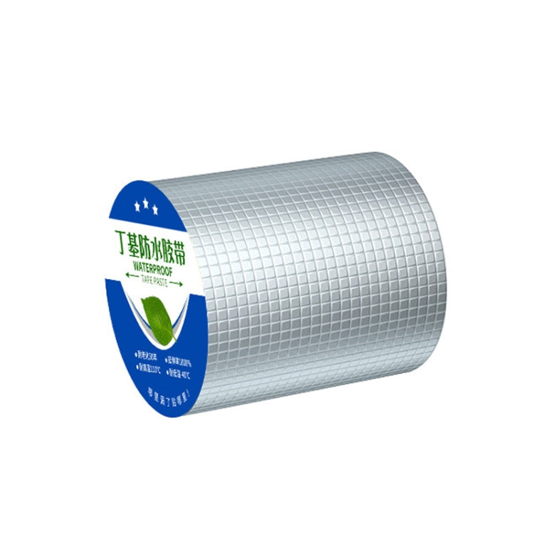 1.2mm Thickness Butyl Waterproof Tape Self-Adhesive Aluminum Foil Tape, Width x Length: 15cm x 5m