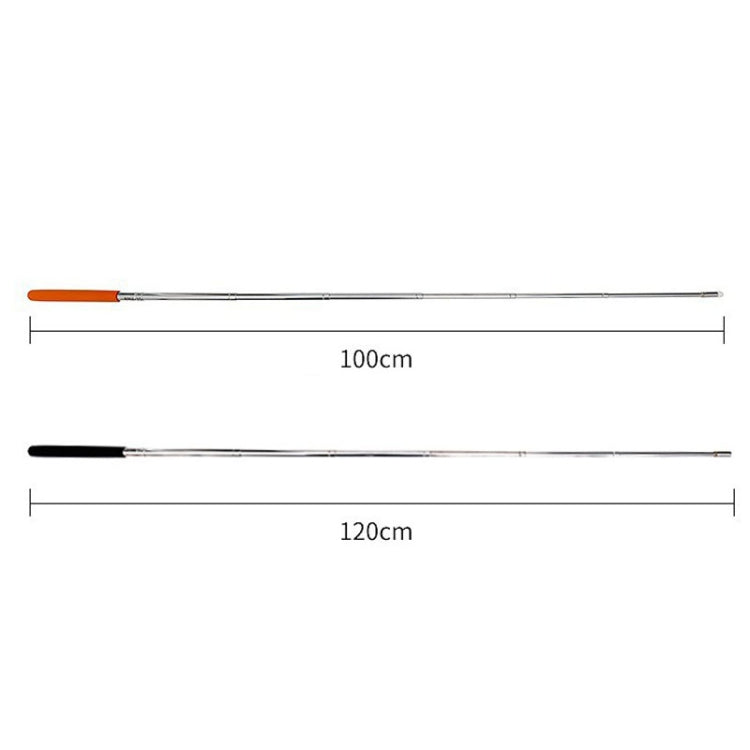 1.2m Teachers Telescopic Tactile Whip Pen For Classes E-Board Stylus Holder(Black)