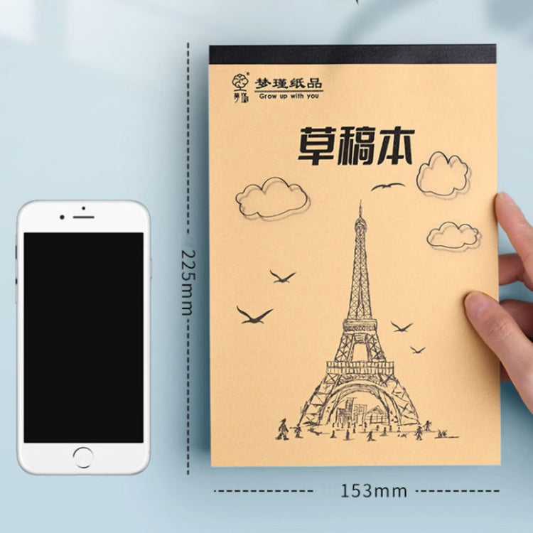 100 Pages /Book Thickened Glue Binding Draft Book Students Multipurpose Blank Sketch Paper(Upgraded)