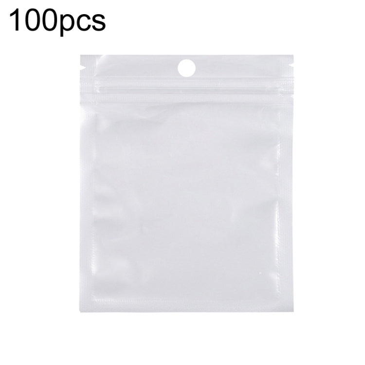 10 x 10cm 100pcs Pearlescent Film Packaging Ziplock Bag Translucent Plastic Self-Sealing Bags
