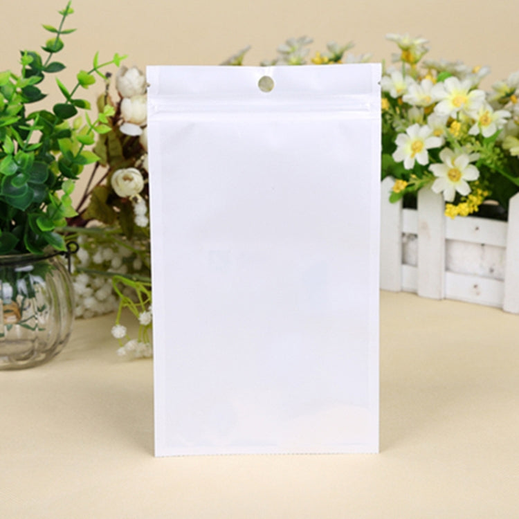 10 x 10cm 100pcs Pearlescent Film Packaging Ziplock Bag Translucent Plastic Self-Sealing Bags