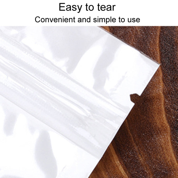 10 x 13cm 100pcs Pearlescent Film Packaging Ziplock Bag Translucent Plastic Self-Sealing Bags