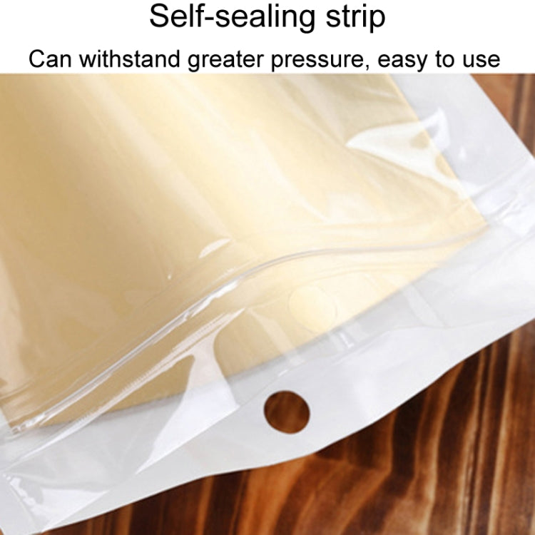 10 x 18cm 100pcs Pearlescent Film Packaging Ziplock Bag Translucent Plastic Self-Sealing Bags