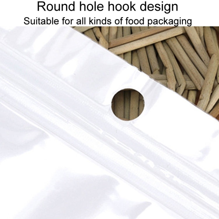 10 x 13cm 100pcs Pearlescent Film Packaging Ziplock Bag Translucent Plastic Self-Sealing Bags