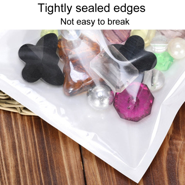 10 x 13cm 100pcs Pearlescent Film Packaging Ziplock Bag Translucent Plastic Self-Sealing Bags