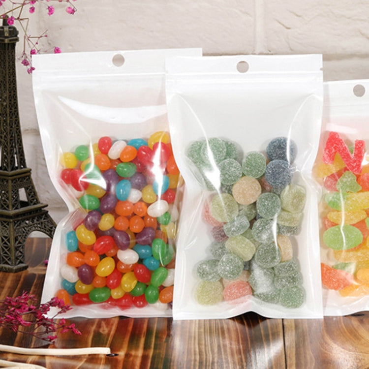 10 x 10cm 100pcs Pearlescent Film Packaging Ziplock Bag Translucent Plastic Self-Sealing Bags