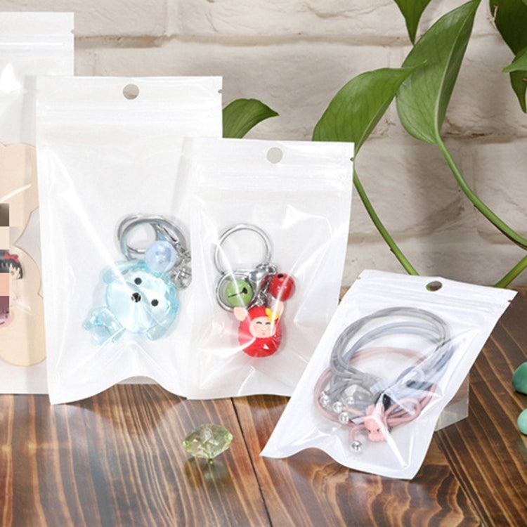 10 x 10cm 100pcs Pearlescent Film Packaging Ziplock Bag Translucent Plastic Self-Sealing Bags