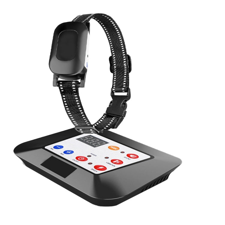 1 Drag 1 Pet Electronic Fence Wireless Dog Trainer Smart Electric Shock Dog Collar(Black)