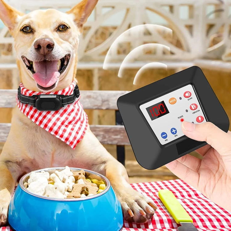 1 Drag 3 Pet Electronic Fence Wireless Dog Trainer Smart Electric Shock Dog Collar(Black)