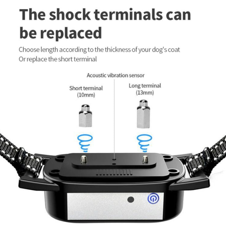 1 Drag 1 Pet Electronic Fence Wireless Dog Trainer Smart Electric Shock Dog Collar(Black)