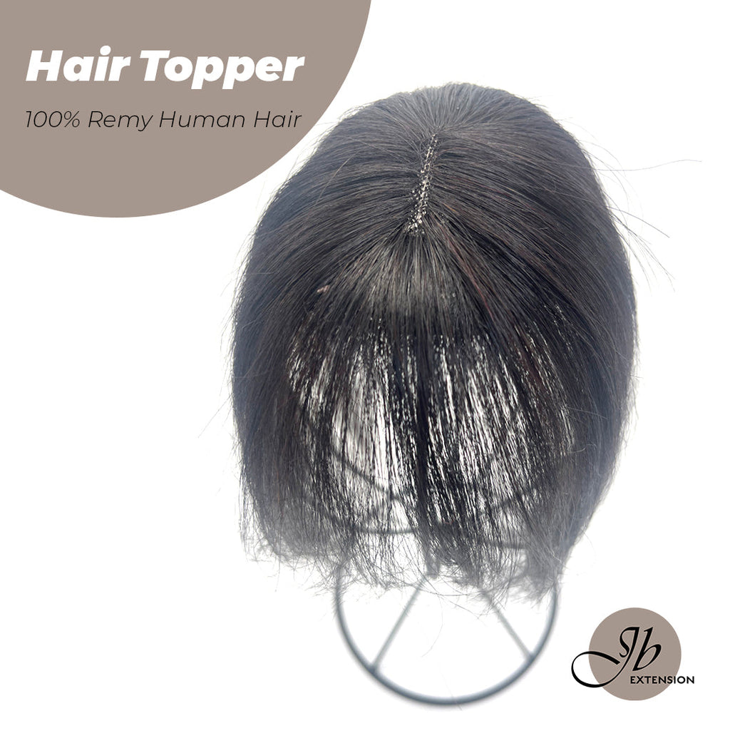 JBEXTENSION Hair Toppers for Women Real Human Hair Clip in Bangs 100% Remy Human Hair Toppers Hair Pieces for Women Hand-madeJB toupee/ toupet Top Hair Piece Straight Hair Pieces for Women with Thinning Hair