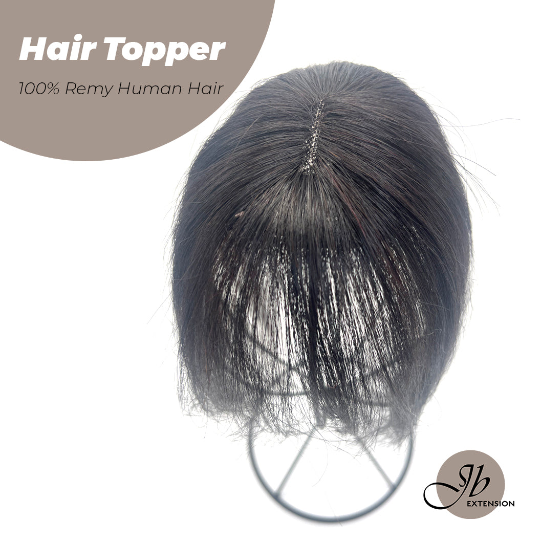 JBEXTENSION Hair Toppers for Women Real Human Hair Clip in Bangs 100% Remy Human Hair Toppers Hair Pieces for Women Hand-madeJB toupee/ toupet Top Hair Piece Straight Hair Pieces for Women with Thinning Hair