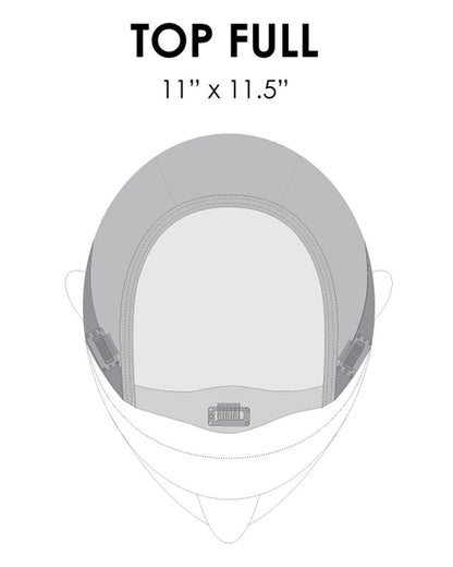 Top Full 12 inch HH | Monofilament Remy Human Hair Topper by Jon Renau