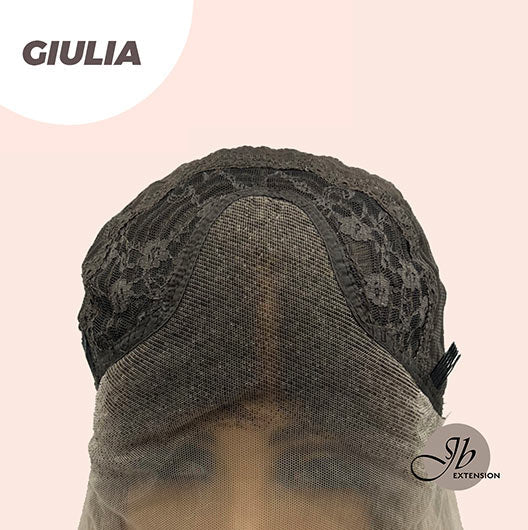 JBEXTENSION 26 Inches Straight Balayage Blonde With Dark Root Pre-Cut Frontlace Glueless Wig GIULIA (JULIA) FREE PARTING