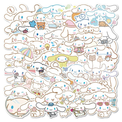 50pcs Sanrio Cartoon Stickers - Hello Kitty, Kuromi, My Melody