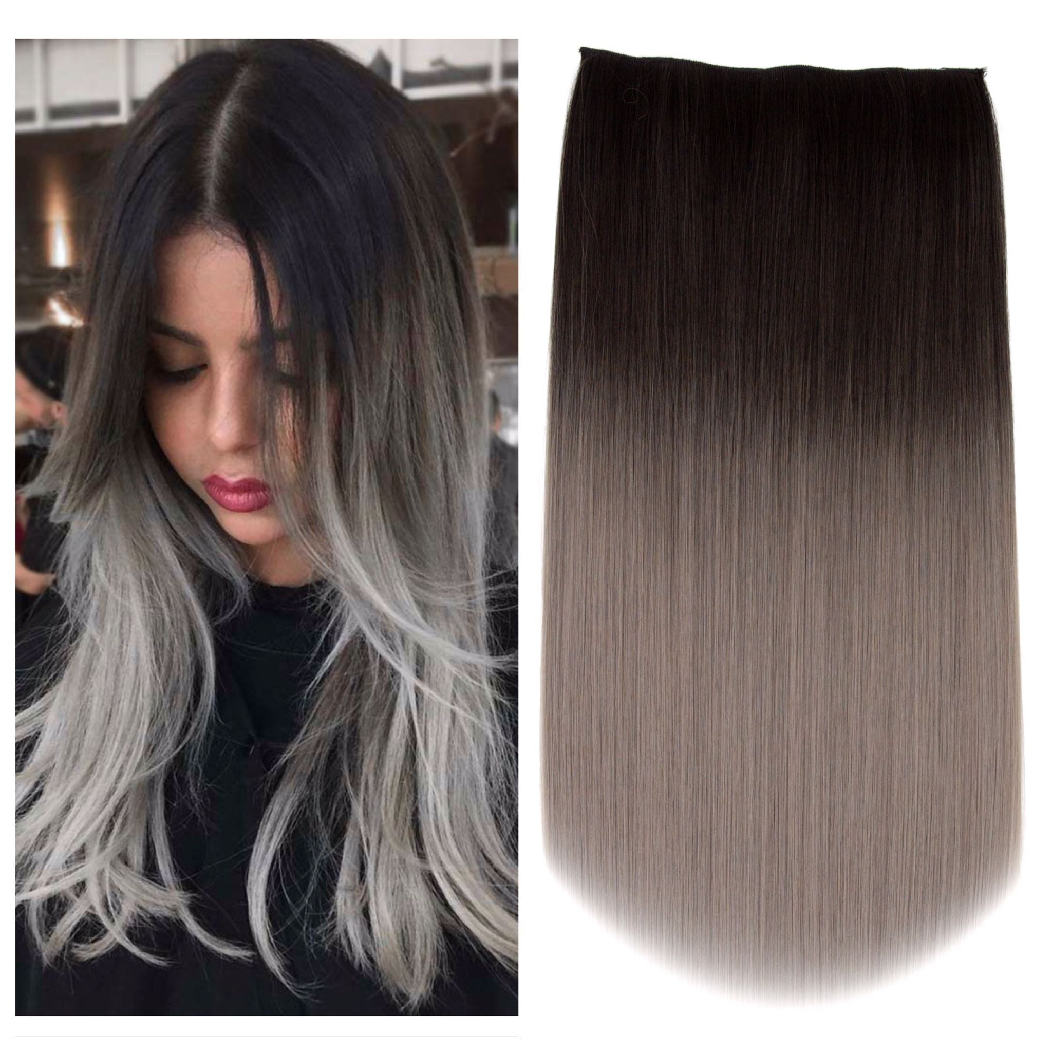 22" Hair Extensions Clip-in Straight 160g OMBRE'