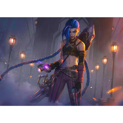 Arcane Jinx Cosplay Costume – LOL Season 2 Loli Outfit with Wig & Accessories