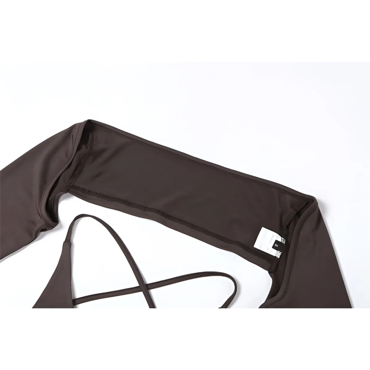 Backless Long Sleeve Crop Tops