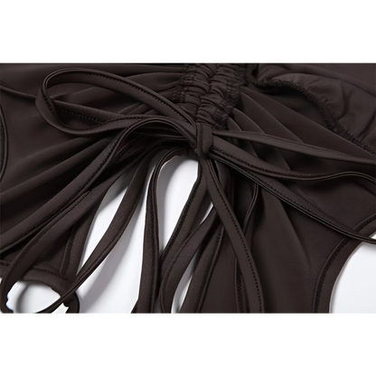 Backless Long Sleeve Crop Tops