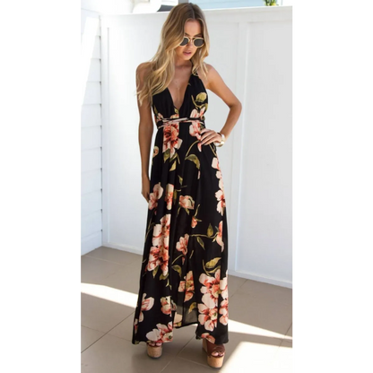 Backless Long Summer Dress