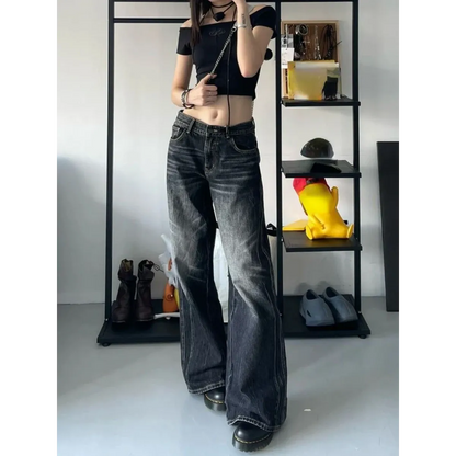 Baggy Y2K Jeans – Grunge Gothic High Street Denim