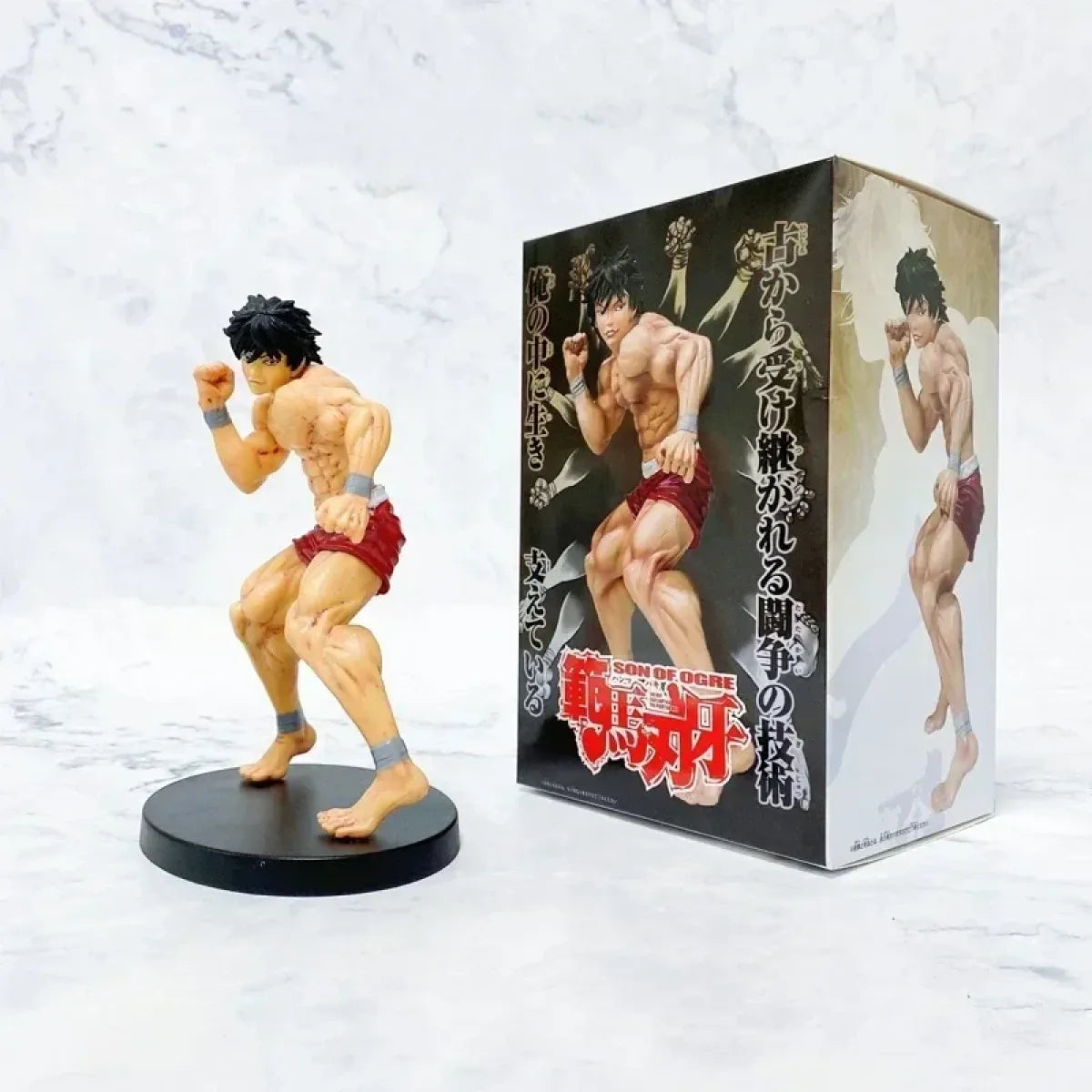 Baki Hanma 22cm Anime Figure with Pickle, Biscuit Oriba, and Kaoru Hanayama