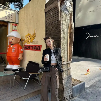 Black Qi Lolita Knit Cardigan – Neo-Chinese Y2K Long Sleeve Coat