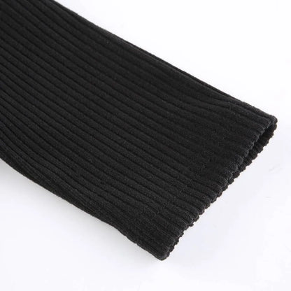 Black Tie Up Dress for Autumn