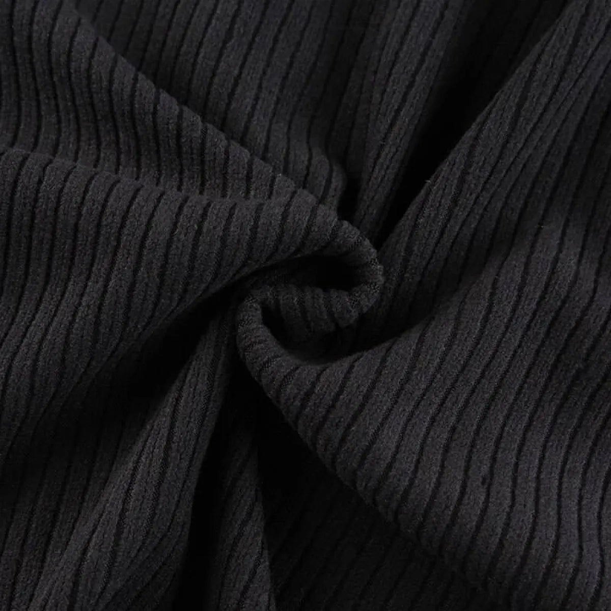 Black Tie Up Dress for Autumn