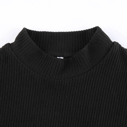 Black Tie Up Dress for Autumn