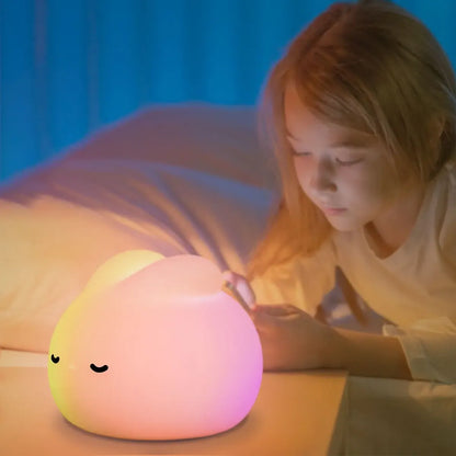 Bunny Silicone Night Light – Soft LED Lamp for Kids Room, Nursery or Gifts