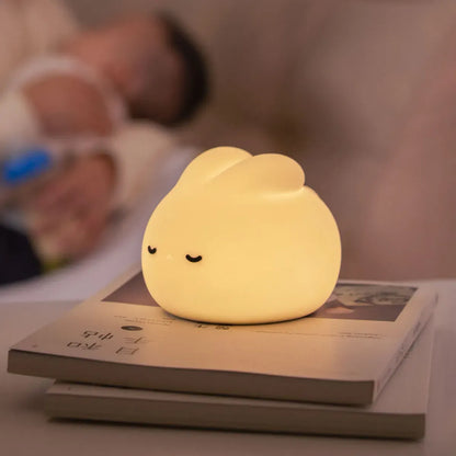 Bunny Silicone Night Light – Soft LED Lamp for Kids Room, Nursery or Gifts