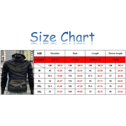 Buttoned Cargo Hoodie with Pockets