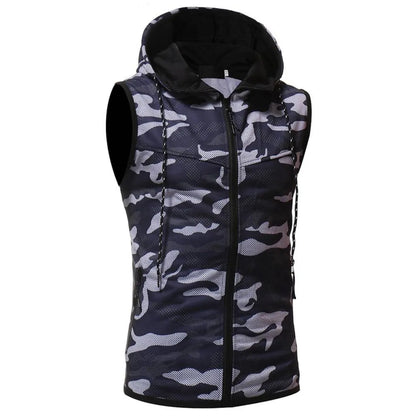 Camouflage Sleeveless Shirt